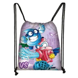 Cartoon Super Zings Drawstring Bag Boys Girls Casual Backpack Youth Lightweight Super Zings Printing Bags Storage Bag Gift
