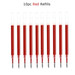Deli Metal Sign Pen Pens Gold / Silver Gel Pen 0.5mm Refills PREMEC Smooth Refill MiKuni Japan Ink Black School Mi Pen
