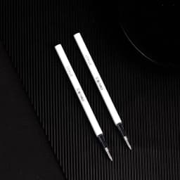 Deli Metal Sign Pen Pens Gold / Silver Gel Pen 0.5mm Refills PREMEC Smooth Refill MiKuni Japan Ink Black School Mi Pen