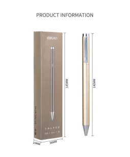 Deli Metal Sign Pen Pens Gold / Silver Gel Pen 0.5mm Refills PREMEC Smooth Refill MiKuni Japan Ink Black School Mi Pen