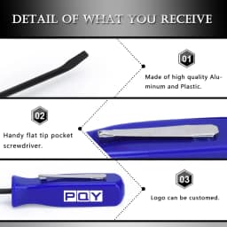 3Pocket Pry Bar Short Angled Operating Handy Tool 4-Sided Grip Car Repair Remove Tools WLR-GJ005-QY