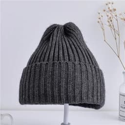 Baby Kids Ribbed Knitted Beanie Hats For Girls Boys Casual Toddlers Windproof Cap 6M-4Years Baby Photography Props Accessories