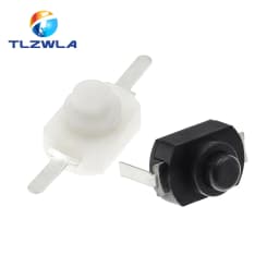 10PCS 12*8MM DC 30V 1A On Off Mini Push Button Switch for Electric Torch 1208YD Self Locking