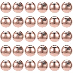 ZS 5-50Pcs 16G Stainless Steel Piercing Screw Replacement Ball Rose Gold Plated Earring Balls Nose Labret Helix Piercing Ball