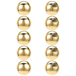 ZS 5-50Pcs 16G Stainless Steel Piercing Screw Replacement Ball Rose Gold Plated Earring Balls Nose Labret Helix Piercing Ball