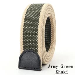 Belts For Man Canvas Tactical Belt Width 3.8cm Thickness 4mm Belts For Woman Belt Jeans Fashion Belt (No Buckle)