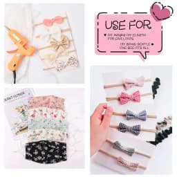 20Pcs/Lot Baby Girl DIY Nylon Headbands Soft Traceless Stretchy Headband for Children Hair Band Girl Elastic Hair Accessories
