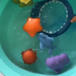 Fishing Toys Network Bag Pick up Octopu Starfish Change Color Kid Toy Swimming Summer Play Water Bath Doll Water Spray Bath toys
