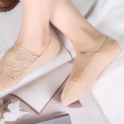 New Women Socks Slippers Non-slip Breathable Cute Lace Invisible Socks Sexy Non-slip Cool Thin Socks Fashion Black Boat Socks