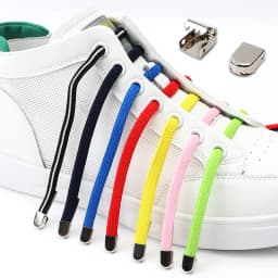 Shoelaces for Sneakers No Tie Elastic Shoe Laces One Size Fits All Adult and Kids Shoes Shoelace Tieless Flat Expand Shoestrings