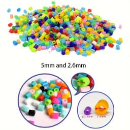 2.6mm Perler Hama Beads Set 3D Puzzle Iron Beads Toy Kids Creative Handmade Craft DIY Gift Fuse Beads Have Large Pegboard