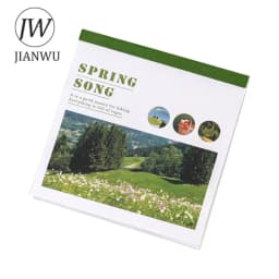 JIANWU 40Sheets INS Aesthetic Landscape Sticker Book DIY Journal Decoration Art Scrapbooking Material Kawaii Stationery Stickers