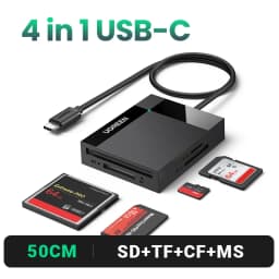 UGREEN Card Reader USB3.0 to SD Micro SD TF Card Adapter for Laptop PC USB to Multi Card adapter Cardreader Smart Card Reader