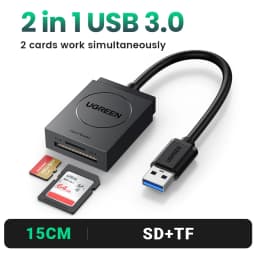 UGREEN Card Reader USB3.0 to SD Micro SD TF Card Adapter for Laptop PC USB to Multi Card adapter Cardreader Smart Card Reader