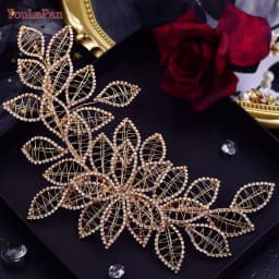 TOPQUEEN HP418 Fashion Bridal Headband Crystal Headwear Women Hair Accessories Rhinestone Bride Crown Wedding Pageant Headdress