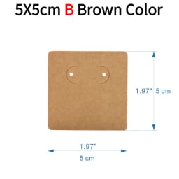 50pcs Opp Self-adhesive Plastic Bag Earrings Display Necklaces Cards For Jewelry Making Cardboard Paper DIY Packages Supply