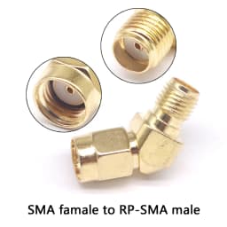 1/5/10/100PCS All Brass 1PC SMA To SMA Male Female Gold Plated RP SMA Male RP-SMA Female Connector RF Adapter Straight Bent L/T