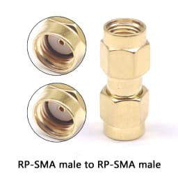 1/5/10/100PCS All Brass 1PC SMA To SMA Male Female Gold Plated RP SMA Male RP-SMA Female Connector RF Adapter Straight Bent L/T