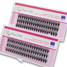 New Version Moonlily Professional Mink EyeLashes Extension Silk 3D Volume Lashes Bundles Makeup Grafting False Cluster Eyelash