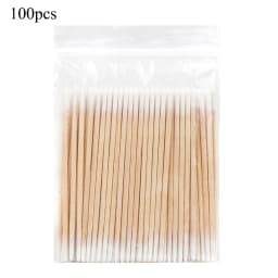 100/300pcs Double Head Cotton Swab Women Makeup Cotton Buds Tip For Medical Wood Sticks Nose Ears Cleaning Health Care Tools