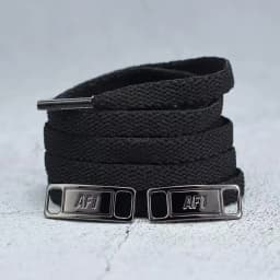 4Pcs AF1 Shoelaces Black White Flat laces and Shoe Decoration Suit Sneaker Shoelace Air Force one Shoes Accessories