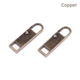 2Pcs Zipper Slider Puller Replacement Removable Zipper Head Luggage Schoolbag Coat Clothes Shoes Boots Metal Zipper Pendant Pull