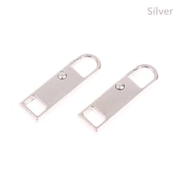 2Pcs Zipper Slider Puller Replacement Removable Zipper Head Luggage Schoolbag Coat Clothes Shoes Boots Metal Zipper Pendant Pull