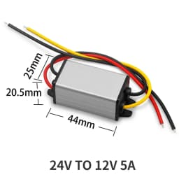 24V to 12V Converter Step Down 24V 12V Waterproof Module DC 1A-5A Buck Model Converter 24V to 12V Voltage Regulator