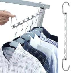 1/3pcs 37cm Multifunctional Space Saving Metal Hangers with Magic Hook 6 Hole Clothing Wardrobe Organize Hanger Holder
