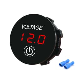 12V LED Digital Voltmeter Waterproof Voltage Gauge Meter Battery Tester with Digital Touch Display Panel for Car Boat Marine