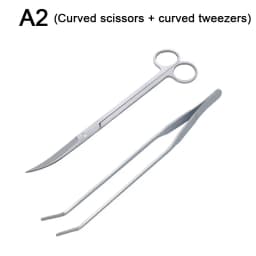 Aquarium Scissor Tools Set Wave Scissors Tweezers Plants Grass Stainless Cleaning Tools Fish Tank Shovels Aquarium Accessories