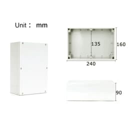 Junction ABS Box for Electronic Project Electrical Cable IP67 Outdoor Waterproof Plastic Cases DIY Sealed Enclosure Wire Box Kit