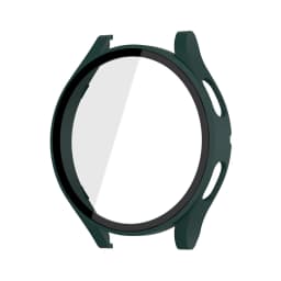 Glass+Case for Samsung Galaxy Watch 4/5/6 44mm 40mm, All-Around Screen Protector Hard PC Bumper Tempered Glass for Galaxy Watch