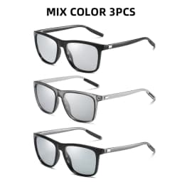 Classic Fishing Sunglasses Men Polarized Metal Square Frame UV400 Photochromic Goggles Women Driving Discoloration Eyewear