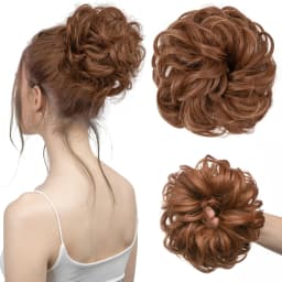 Synthetic Messy Hair Bun Extensions Big Curly Elastic Hair Scrunchies Hairpieces Chignon Donut Updo Hair Pieces for Women