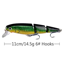 Multi Section Sea Bass Hard Fishing Lure 3D Fish Eyes 1PCS Crankbaits Minnow Fake Artificial Bait Suit for Fishing Carp Tackle