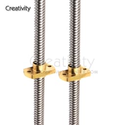 T8*8 Ender 3 Lead Screw Z axis Rod +Brass Nuts Lead 8MM 365/399/400MM for Ender-3 Ender-3 V2 Ender 6 CR-10S CR-10 V2 CR-6 SE I3