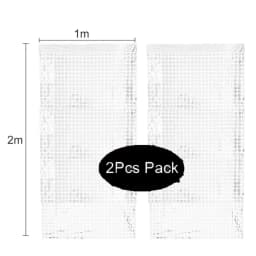 2 Pack Party Glitter Curtain Backdrop Decorations Silver Rose Gold Laser Party Curtain for Birthday Wedding Party Background