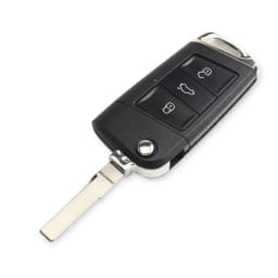 KEYYOU For Volkswagen VW Polo Passat B5 Golf MK5 Beetle Modified Flip Remote Key Shell Fob 3 Buttons Replacement Car Key Cover