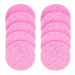 5/10pcs 6/7/8/9cm Face Round Makeup Remover Tool Natural Wood Pulp Sponge Cellulose Compress Cosmetic Puff Facial Washing Sponge