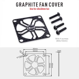 Rocket Carbon Cooling Fan Cover 40x40MM 30x30MM RC Motor / Electric Regulating Fan Protection Cover