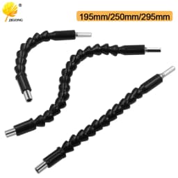Flexible Shaft Extension Screwdriver Bit Holder for Electronic Drill Multiple Lengths Available 195mm 250mm 295mm