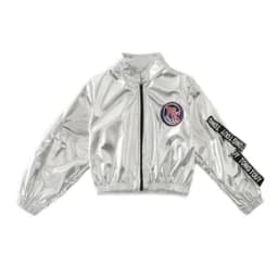 Hip Hop Boys Silver Jacket Girls Jazz Jogger Pants Street Dance Mini Skirt Clothes Sets Kids Sequin Costumes Child Streetwear