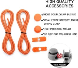 1Pair Colored Dots Round Shoelaces Elastic Plastic Lock Hiking Sport No Tie Shoelace Adult Children Shoe Accessories Rubber Band