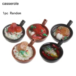 1 Pcs Random Miniature Dollhouse Chinese Rice Pastry casserole noodles dessert kitchen toy Fake Food toy Dollhouse Decoration
