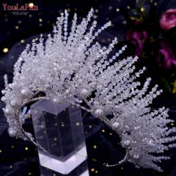 YouLaPan HP399 Vintage Bridal Crown And Tiara Shining Crystal Wedding Headband Bridal Hair Accessories Luxury Wedding Jewelry