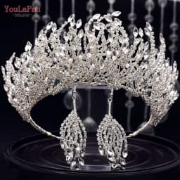 YouLaPan HP399 Vintage Bridal Crown And Tiara Shining Crystal Wedding Headband Bridal Hair Accessories Luxury Wedding Jewelry