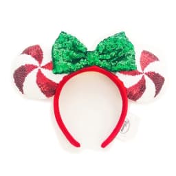New Disney Mickey Mouse Ears Headband Space mountain Lunar New Year Minnie Bow Pink Sequins Cartoon Anime Headdress Headband Gif