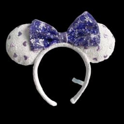 New Disney Mickey Mouse Ears Headband Space mountain Lunar New Year Minnie Bow Pink Sequins Cartoon Anime Headdress Headband Gif