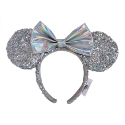 New Disney Mickey Mouse Ears Headband Space mountain Lunar New Year Minnie Bow Pink Sequins Cartoon Anime Headdress Headband Gif